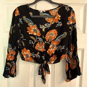 Cropped Floral Top